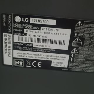 LG 42LB5700 - Piezas