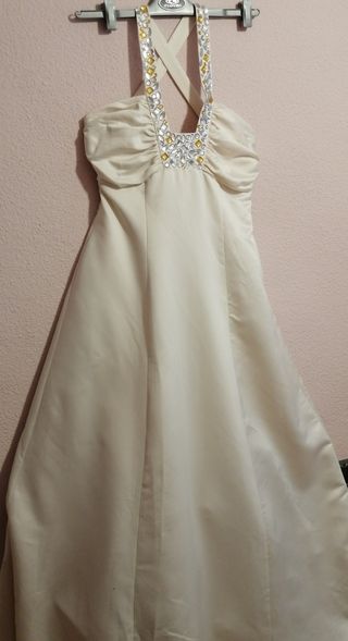 Vestido blanco roto 