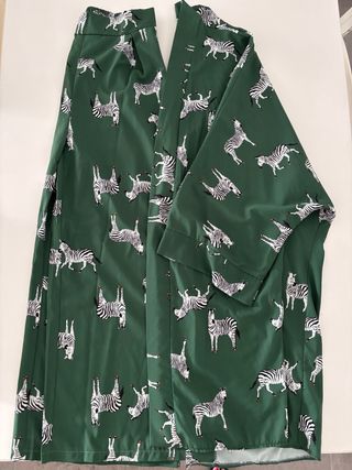 Conjunto Pantalón y Kimono Verde Cebra