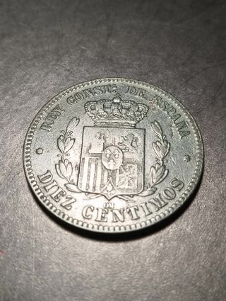 Moneda 10 céntimos Alfonso XII 1879