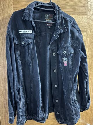 Chaqueta Vaquera Pull&Bear Negra