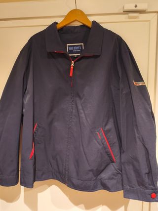 Chaqueta náutica Mac Clow's azul y roja Talla M