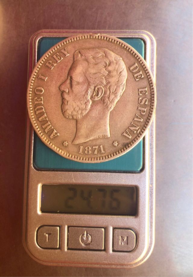 Moneda Amadeo I Rey de España 1871