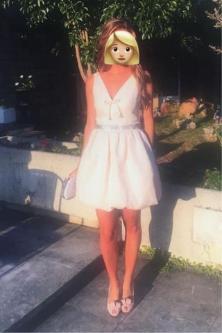 Vestido de fiesta rosa 