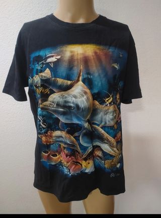 Camiseta Mundo Marino Delfines Tiburón