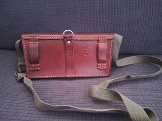 Giberna/Porta munizioni in cuoio esercito svizzero
