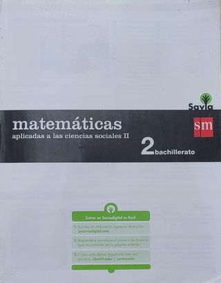 Matemáticas aplicadas a las ciencias sociales I...