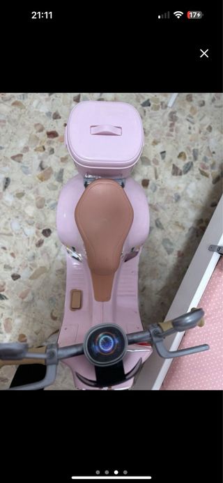 Moto eléctrica infantil rosa