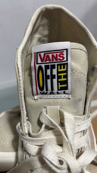 Zapatillas Vans Sk8-Hi Beige y Blancas