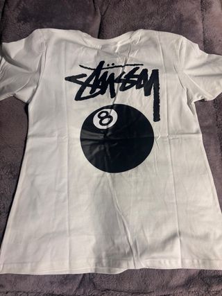 Camiseta Stüssy Blanca 8 Ball