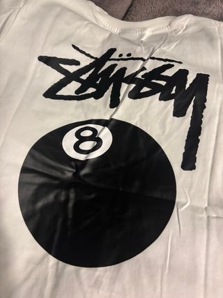 Camiseta Stüssy Blanca 8 Ball
