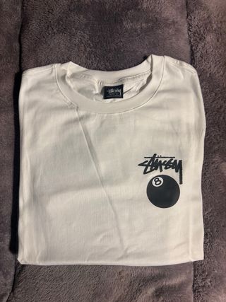 Camiseta Stüssy Blanca 8 Ball
