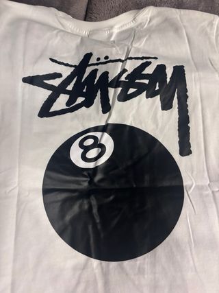 Camiseta Stüssy Blanca 8 Ball