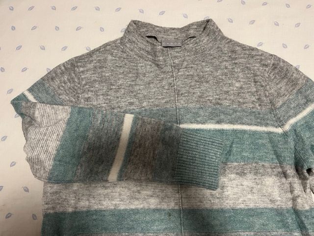 Jersey Canda Rayas Gris y Verde