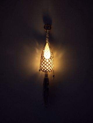 Nidito macramé con luz 10 x 50