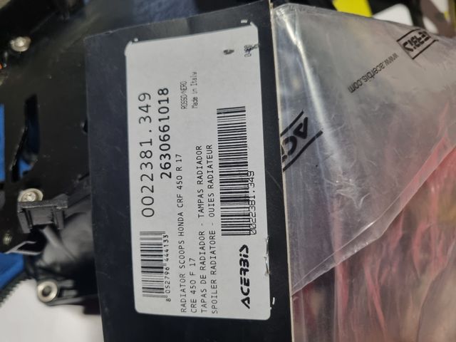 Tapas Honda Rojas y Negras