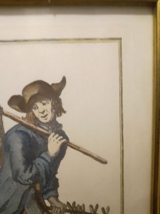 Cuadro con marco de madera. Panel Vidrio.