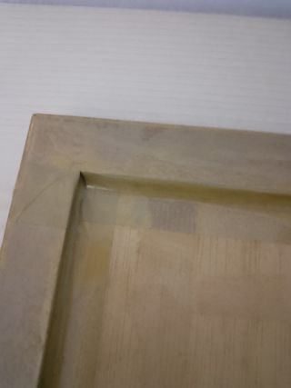 Cuadro con marco de madera. Panel Vidrio.