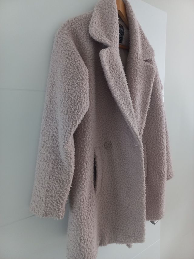 Abrigo invierno mujer beige - Talla L