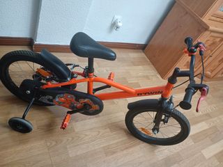 Bicicleta infantil Btwin naranja