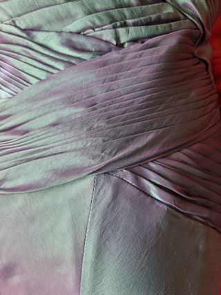 Vestido de fiesta verde azulado