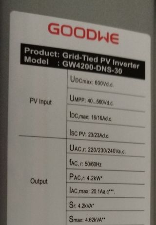 Inversor Goodwe GW4200-DBS-30