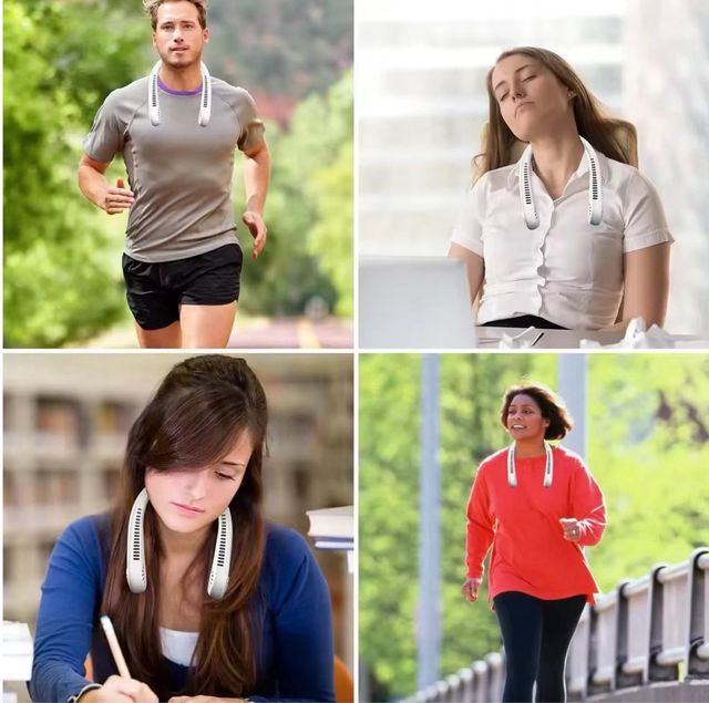 Ventilador de cuello con batería recargable