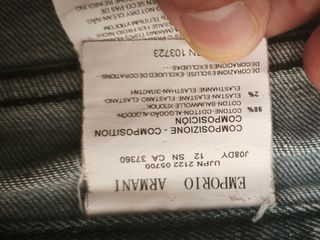 Calças de Ganga Emporio Armani Homem Azuis