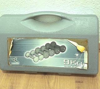 Juego Mancuernas 9kg Gimnasio Domios
