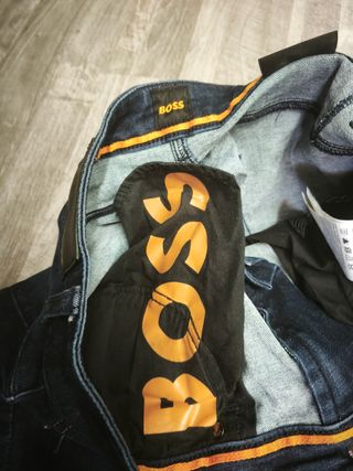 Calças de ganga Boss homem azuis