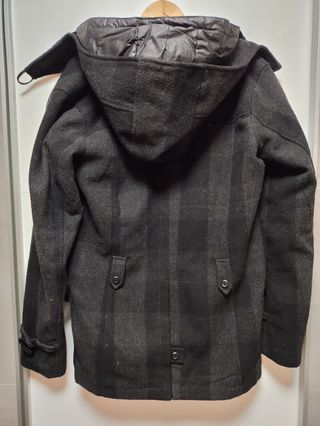 Abrigo Pull&Bear Negro Talla M Hombre