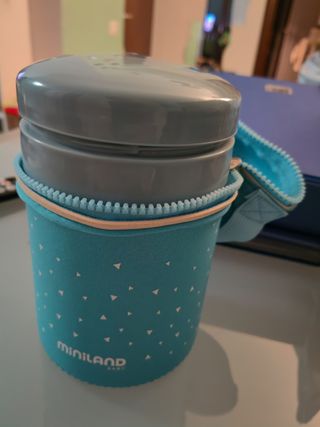 Porta pappa termos Miniland, con due contenitore