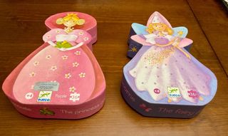 Pack 2 Puzzles Djeco 36 piezas: Hada y Princesa