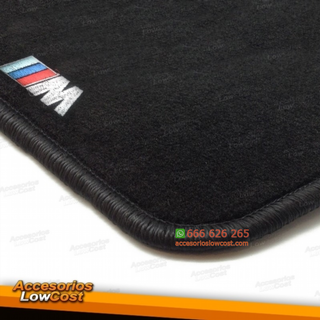 ALFOMBRILLAS SERIE 3 E36 CON LOGO RIBETE NEGRO