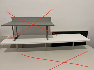 Balda IKEA Ekby Tony blanca con escuadras