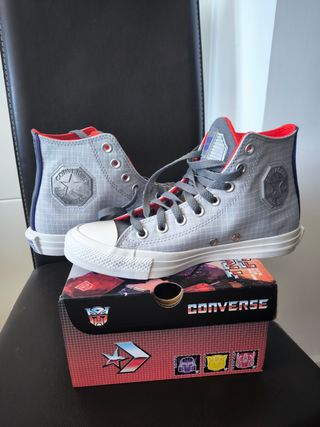 Zapatillas Converse Transformers Grises Rojas