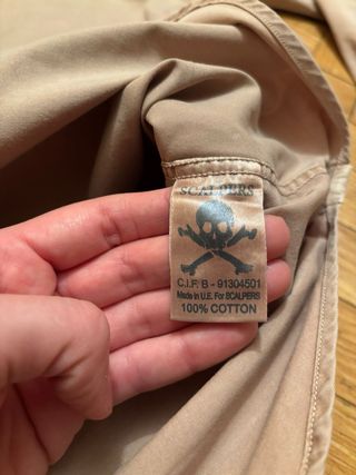 Camisa Scalpers Beige Talla 41