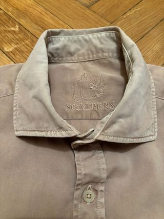 Camisa Scalpers Beige Talla 41