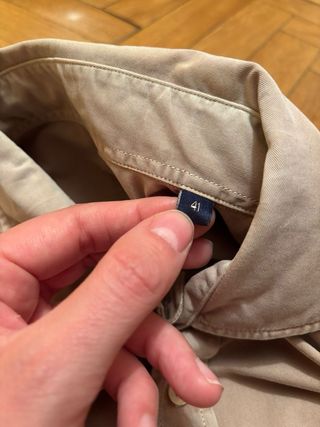 Camisa Scalpers Beige Talla 41