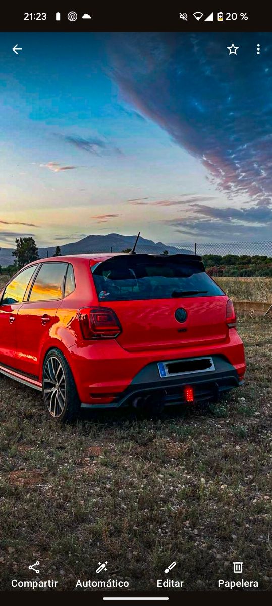 Difusor trasero con luz F1 para Polo GTI 6c MK5