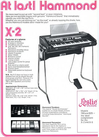 Atril órgano Hammond X200 -X500