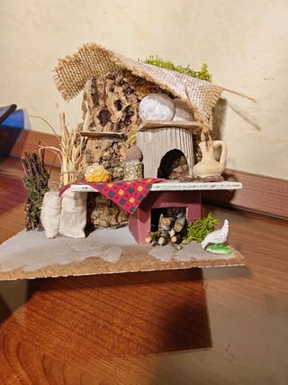 Composizione presepe artigianale