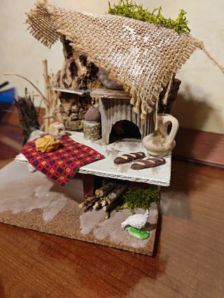 Composizione presepe artigianale