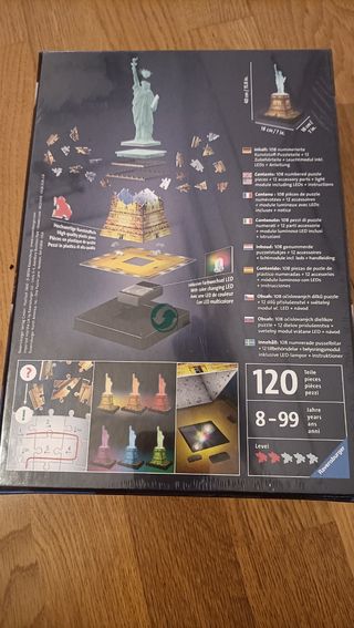 Puzzle 3D Estatua de la Libertad. Sin abrir