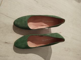 Zapatos de tacon verdes