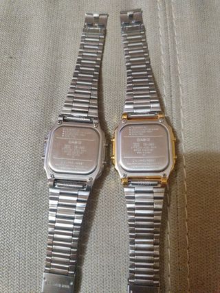 Relojes Casio Mujer Dorado y Plateado