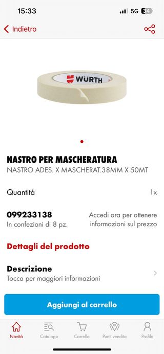 Nastro Mascheratura Würth