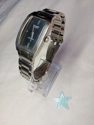 Reloj Casio Señora Quartz Negro y Plateado