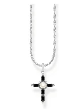 Cadena+colgante de cruz negra de Thomas Sabo
