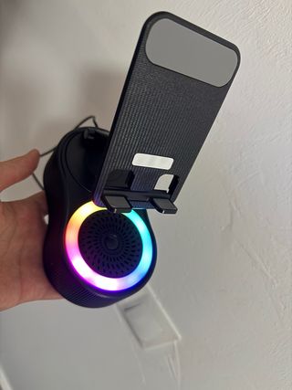 Altavoz Bluetooth 2en1 con Soporte Móvil